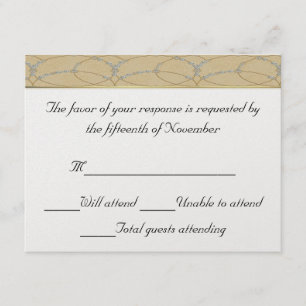 Elegant Wedding Response Card