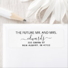 Elegant Wedding Return Address Future Mr and Mrs