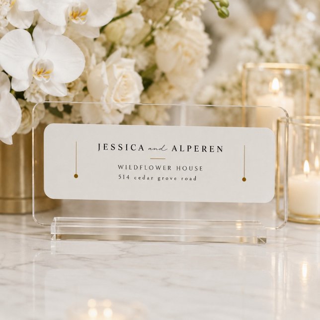 Elegant Wedding Return Address Label (Creator Uploaded)