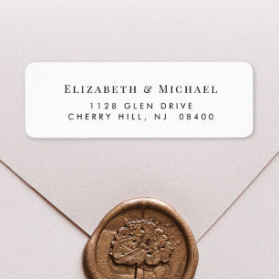 Elegant Wedding Return Address Label