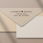 Elegant Wedding Return Address Self-inking Stamp<br><div class="desc">Chic return address self-inking stamp for your wedding invitations,  save the dates,  engagement announcements,  couples shower invites,  thank you cards and other correspondence. Personalize your monogram with your names in elegant serif typography joined together by a heart.</div>