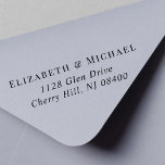 Elegant Wedding Return Address Self-inking Stamp<br><div class="desc">Elegant return address self-inking stamp for your wedding invitations,  save the dates,  engagement announcements,  couples shower invites,  thank you cards and other correspondence. Personalize your monogram with your names in classic serif typography and your return address in simple modern typography.</div>