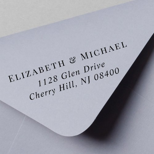 Elegant Wedding Return Address Self_inking Stamp