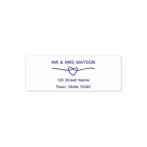 Elegant Wedding Return Address Self_inking Stamp