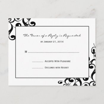 Elegant Wedding Rsvp Cards by eventfulcards at Zazzle