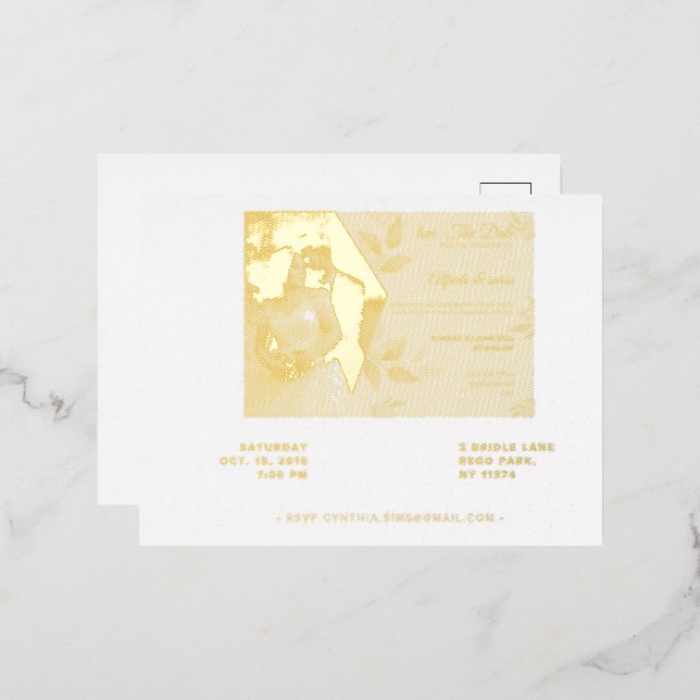 Elegant Wedding RSVP Cards – Customizable Guest  (Front/Back)