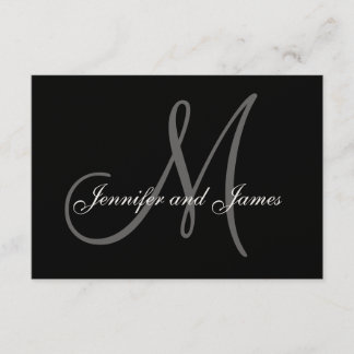 Elegant Wedding RSVP Cards for Square Invitations