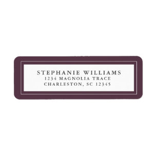 Elegant Wedding RSVP Modern Dramatic Luxury Purple Label