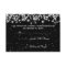 Elegant Wedding RSVP Winter Sparkle Black
