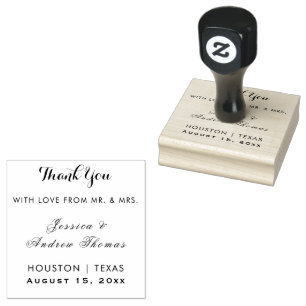 Elegant Wedding Rubber Stamp