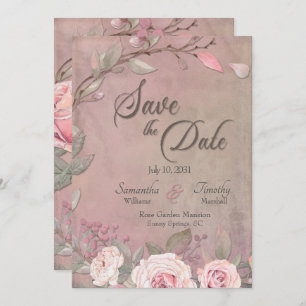 Elegant Wedding Save The Date Invitation