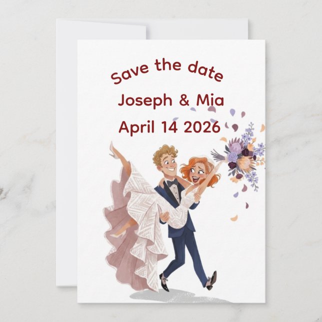 Elegant Wedding Save The Date InvitationInvitation Invitation (Front)