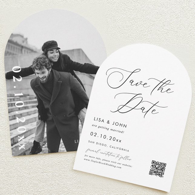 Elegant Wedding Save the Date Photo Invitation (Creator Uploaded)