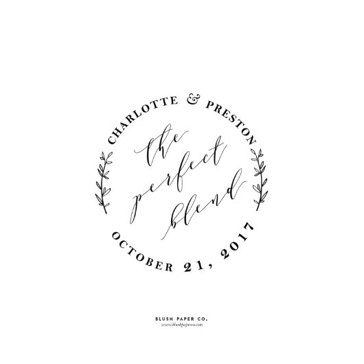 Elegant Wedding Save the Date Wedding Stamp (Stamp View)