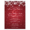Elegant Wedding Save The Date Winter Sparkle Red