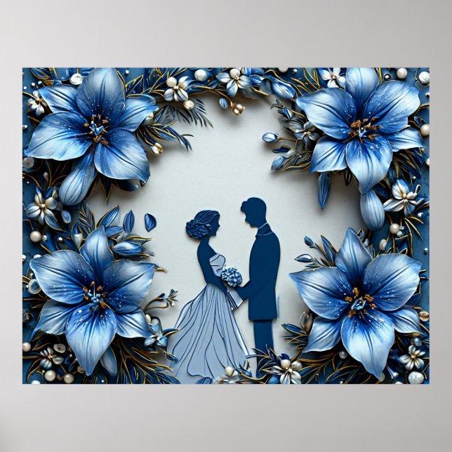 Elegant Wedding Scene Poster (Front)