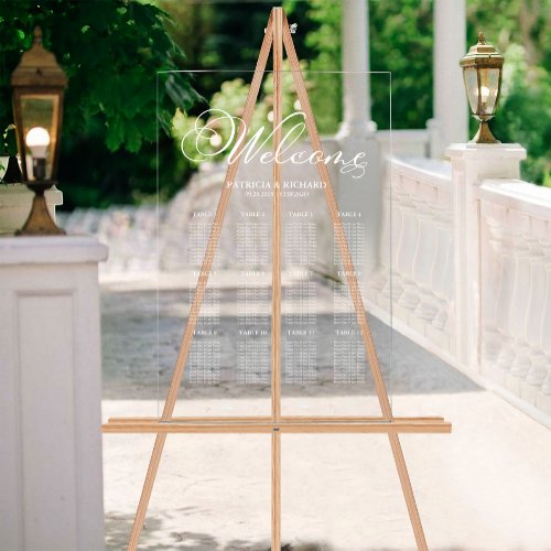 Elegant Wedding Seating Chart