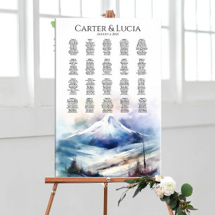 Elegant wedding seating chart find your seat