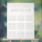 Elegant Wedding Seating Chart Modern Minimal