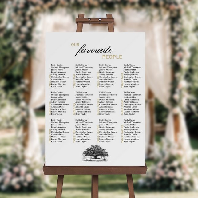 Elegant Wedding Seating Chart Sign (Creator Uploaded)