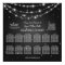 Elegant Wedding Seating Chart Sparkling Chain Blac