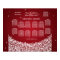 Elegant Wedding Seating Chart Star Sparkle Red