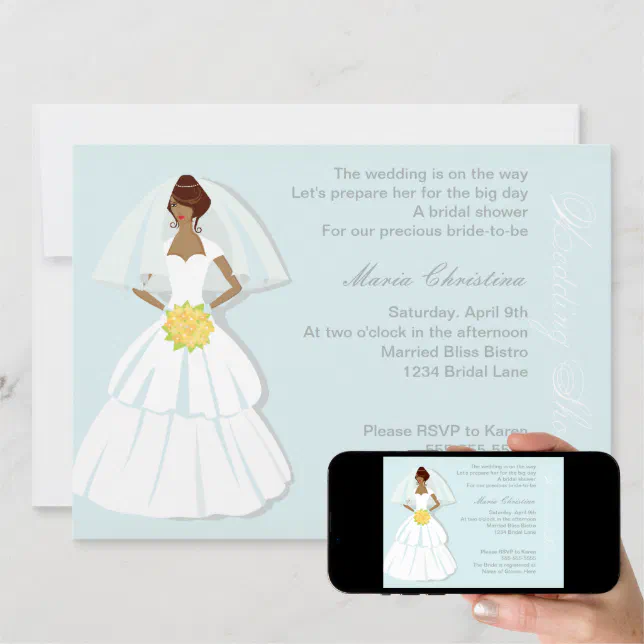 Elegant Wedding Shower Invitation Zazzle