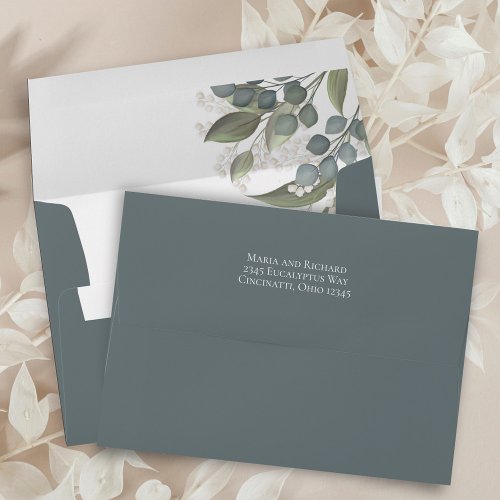 Elegant Wedding Simple Boho Return Address Envelope