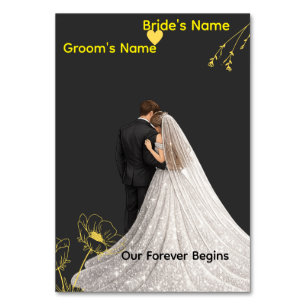 Elegant Wedding  Table Number