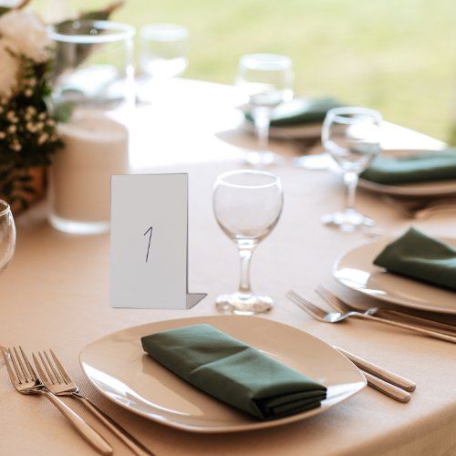 Elegant Wedding Table Number Signs