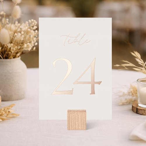 Elegant Wedding Table Numbers 20–29