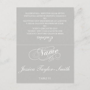 Elegant Wedding Table Place Cards   Any Color