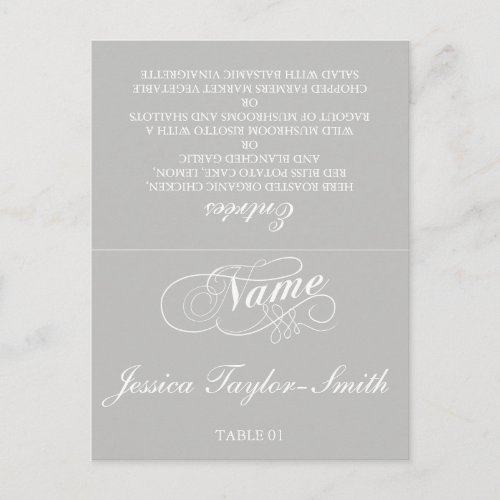 Elegant Wedding Table Place Cards  Any Color