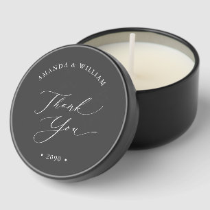 Elegant Wedding Thank You Candle Favor Mini Candle Favors