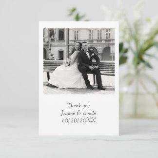 Elegant Wedding Thank You card