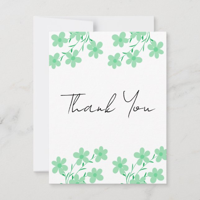 Elegant Wedding Thank You Card | Classic Script De (Front)