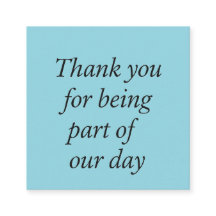 Elegant Wedding Thank You Card – Minimalist Design