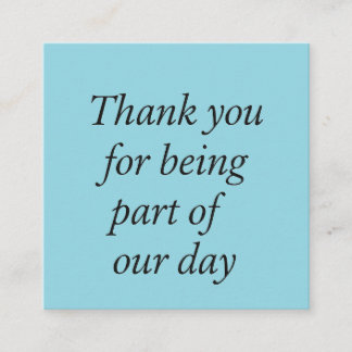 Elegant Wedding Thank You Card – Minimalist Design