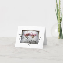 Elegant Wedding Thank You Cards - Personalized