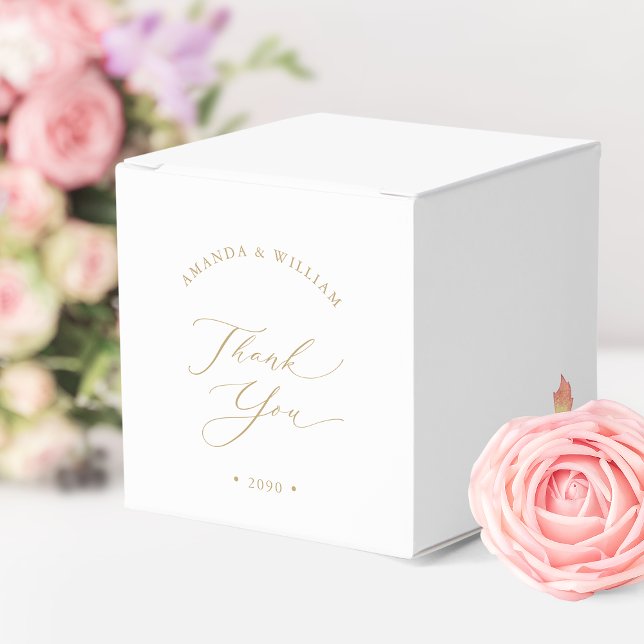 Elegant Wedding Thank You Favor Box (Creator Uploaded)