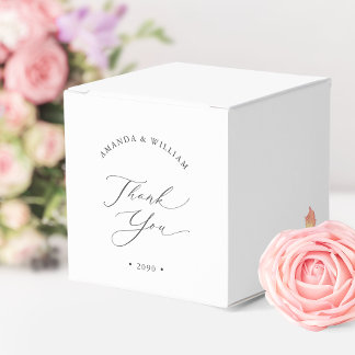 Elegant Wedding Thank You Favor Box