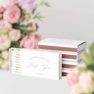 Elegant Wedding Thank You Matches