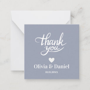Elegant Wedding Thank You, Modern Calligraph Note Card