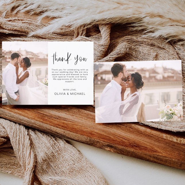 Elegant Wedding Thank You Photo Invitation (Creator Uploaded)