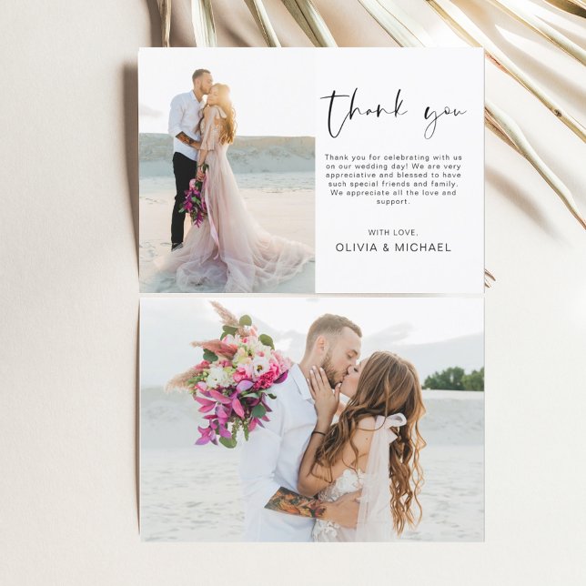 Elegant Wedding Thank You Photo Invitation (Creator Uploaded)