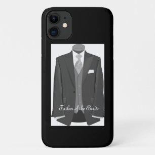 Elegant Wedding Tuxedo Suit Father of the Bride iPhone 11 Case