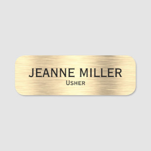 Jr Usher 1 X 3" Name Tag, (3 Pack) - Quality Badges