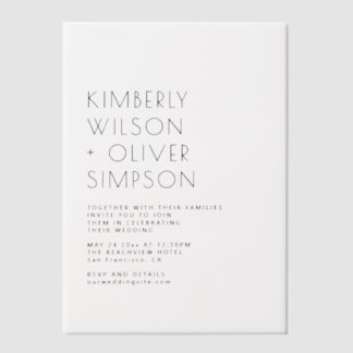 Elegant Wedding Vellum Invitations