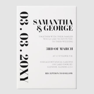 Elegant Wedding Vellum Invitations