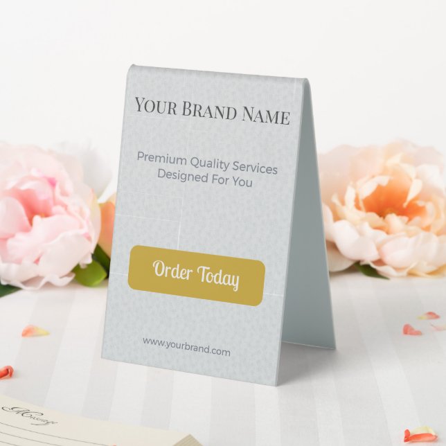 Elegant Wedding Vendor Table Tent Sign (In SItu (Wedding))